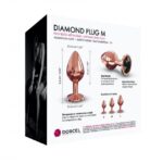 Металева анальна пробка із прикрасою у вигляді кристалу Dorcel - Diamond Plug M - Зображення 6