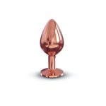 Металева анальна пробка із прикрасою у вигляді кристалу Dorcel - Diamond Plug M - Зображення 2