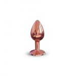 Металева анальна пробка із прикрасою у вигляді кристалу Dorcel - Diamond Plug Rose Gold S - Зображення 2