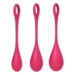 Набір йоні намистин Satisfyer Yoni Power 1 Red, діаметр 2-2,5-3см, вага 22-46-74гр - Зображення 3