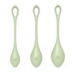 Набір йоні намистин Satisfyer Yoni Power 2 Light Green, диаметр 2-2,5-3см, вес 22-44-73гр - Зображення 4