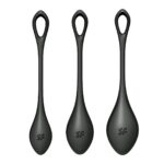 Набір йоні намистин Satisfyer Yoni Power 2 Black, діаметр 2-2,5-3см, маса 22-44-73 г - Зображення 4