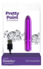 Віброкуля PowerBullet - Pretty Point Rechargeable Bullet Purple - Зображення 5