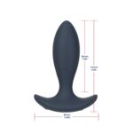 Анальна пробка з пульсацією Lux Active – Throb – 4.5" Anal Pulsating Massager, пульт ДК - Зображення 2