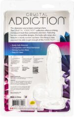 Прозорий фалоімітатор на присосці ADDICTION — Clear Dildo with Balls 6″, віброкуля в подарунок - Зображення 5