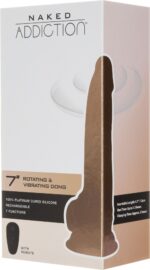 Фалоімітатор з вібрацією та ротацією Naked ADDICTION Chris 7″ Rotating & Vibrating Dong, пульт ДК - Зображення 7