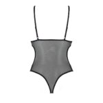 Боді з ажурним ліфом Passion CHRISTA BODY S/M, black - Зображення 4