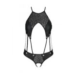Розпродаж!!! Боді з екошкіри з ремінцями та перфорацією Tamaris Body black L/XL — Passion - Зображення 3