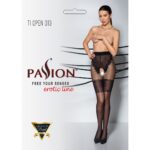 Колготки з відкритим доступом, ажурні трусики та підв‘язки Passion TIOPEN 013 5 (20/40 den), black - Зображення 5