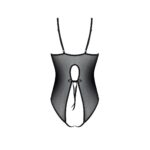 Боді з ажурним декором та відкритим кроком Passion URSULA BODY S/M, black - Зображення 4