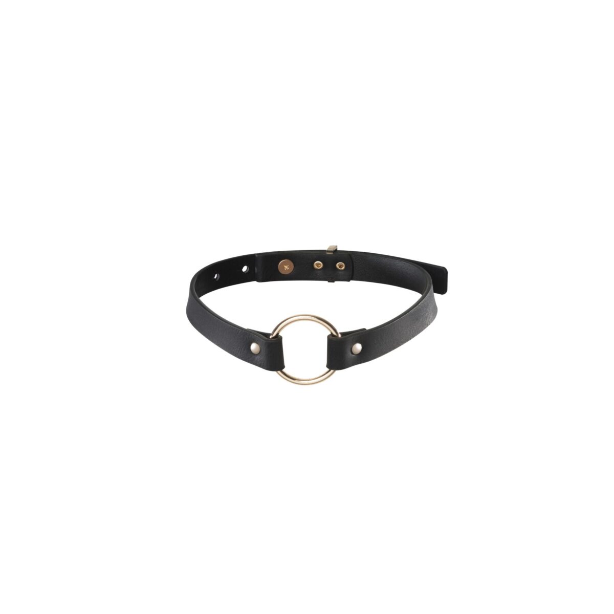 Чокер з екошкіри Bijoux Indiscrets Maze – Single Choker Black - Зображення 1
