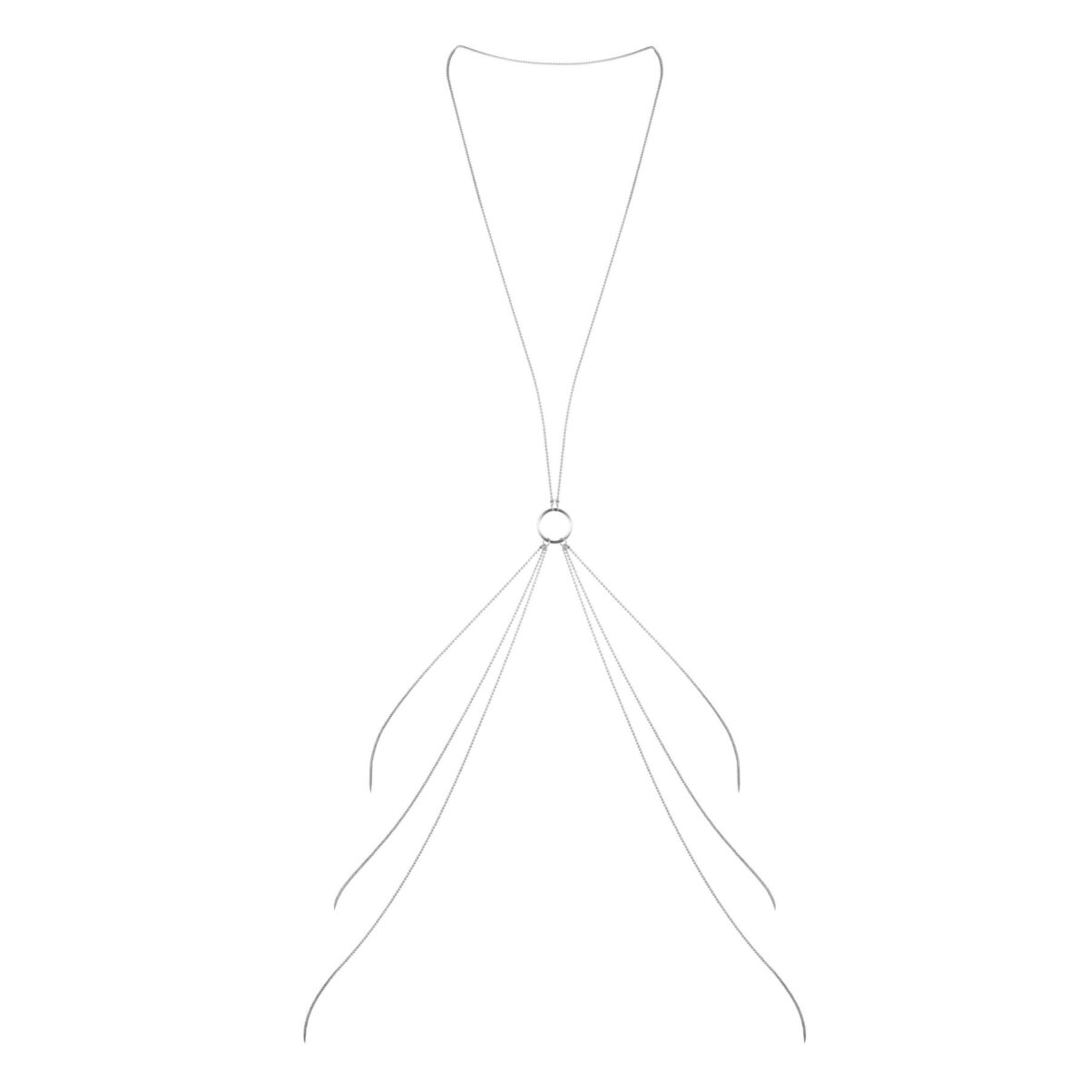 Ланцюжок для тіла Bijoux Indiscrets Magnifique 8 Body Chain — Silver - Зображення 1