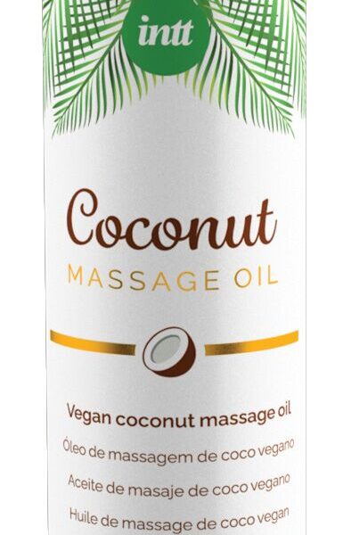 Розпродаж!!! Масажна олія Intt Coconut Vegan 150 мл (термін 01.2026)