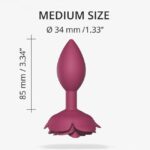 Силіконова анальна пробка Love To Love OPEN ROSES M SIZE - PLUM STAR - Зображення 3