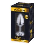 Металева анальна пробка з кристалом Alive Mini Metal Butt Plug Pink M - Зображення 2