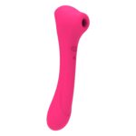Вібратор та вакуумний кліторальний стимулятор 2-в-1 Alive Quiver Magenta Pink оновлена ​​модель - Зображення 3