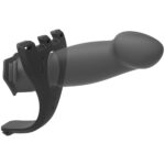 Страпон унісекс Doc Johnson Body Extensions – Be Risque, вібрація, пульт керування, порожня насадка - Зображення 3
