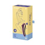 Вакуумний стимулятор з вібрацією Satisfyer Dual Kiss Wine Red - Зображення 5