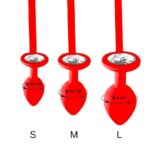 Чоловічі труси XS-2XL із силіконовою анальною пробкою Art of Sex - Joni plug panties size L Red - Зображення 3