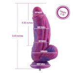 Фалоімітатор для секс-машин Hismith 9.45″ Silicone Fantasy Series Dildo, система кріплення KlicLok - Зображення 5