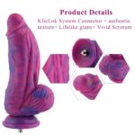 Фалоімітатор для секс-машин Hismith 9.45″ Silicone Fantasy Series Dildo, система кріплення KlicLok - Зображення 2