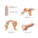 Реалістичний фалоімітатор Strap-On-Me Sliding Skin Realistic Dildo Vanille S, ефект рухливої шкіри - Зображення 3