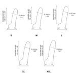 Реалістичний фалоімітатор Strap-On-Me Sliding Skin Realistic Dildo Black XXL, ефект рухливої шкіри - Зображення 7