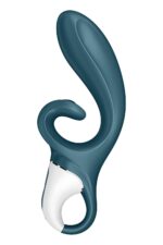Смарт вібратор-кролик Satisfyer Hug Me Bluegrey, 2 мотори, діаметр 4,2см, широка кліторальна частина - Зображення 2