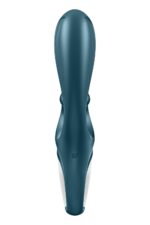 Смарт вібратор-кролик Satisfyer Hug Me Bluegrey, 2 мотори, діаметр 4,2см, широка кліторальна частина - Зображення 6