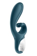 Смарт вібратор-кролик Satisfyer Hug Me Bluegrey, 2 мотори, діаметр 4,2см, широка кліторальна частина - Зображення 3