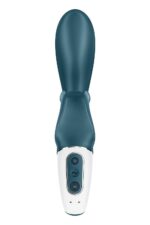 Смарт вібратор-кролик Satisfyer Hug Me Bluegrey, 2 мотори, діаметр 4,2см, широка кліторальна частина - Зображення 5