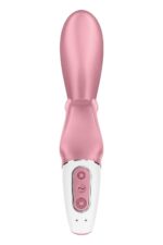 Смарт вібратор-кролик Satisfyer Hug Me Pink, 2 мотори, діаметр 4,2см, широка кліторальна частина - Зображення 4