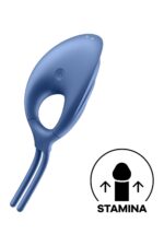 Ерекційне віброкільце-ласо Satisfyer Swordsman Blue, міцна фіксація, 10 режимів, потужний мотор - Зображення 6