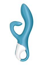Вібратор-кролик із потрійним відростком Satisfyer Embrace me Turquoise, 2 мотори, діаметр 3,6 см - Зображення 2
