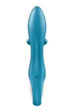 Вібратор-кролик із потрійним відростком Satisfyer Embrace me Turquoise, 2 мотори, діаметр 3,6 см - Зображення 6