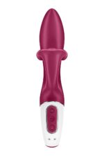 Вібратор-кролик із потрійним відростком Satisfyer Embrace me Berry, 2 мотори, діаметр 3,6 см - Зображення 5