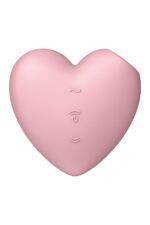 Вакуумний стимулятор-серце з вібрацією Satisfyer Cutie Heart Light Red - Зображення 6