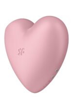 Вакуумний стимулятор-серце з вібрацією Satisfyer Cutie Heart Light Red - Зображення 5