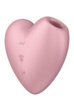 Вакуумний стимулятор-серце з вібрацією Satisfyer Cutie Heart Light Red - Зображення 8