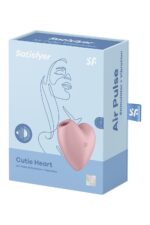 Вакуумний стимулятор-серце з вібрацією Satisfyer Cutie Heart Light Red - Зображення 7