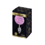 Металева анальна пробка Кролячий хвостик Alive Fluffy Twist Plug M Purple, діаметр 3,4 см - Зображення 3