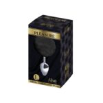 Металева анальна пробка Кролячий хвостик Alive Fluffy Plug L Black, діаметр 3,9 см - Зображення 2
