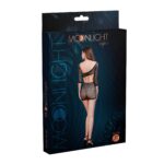 Мінісукня Moonlight Model 07 XS-L Black, глибоке декольте, відкрита спинка - Зображення 3