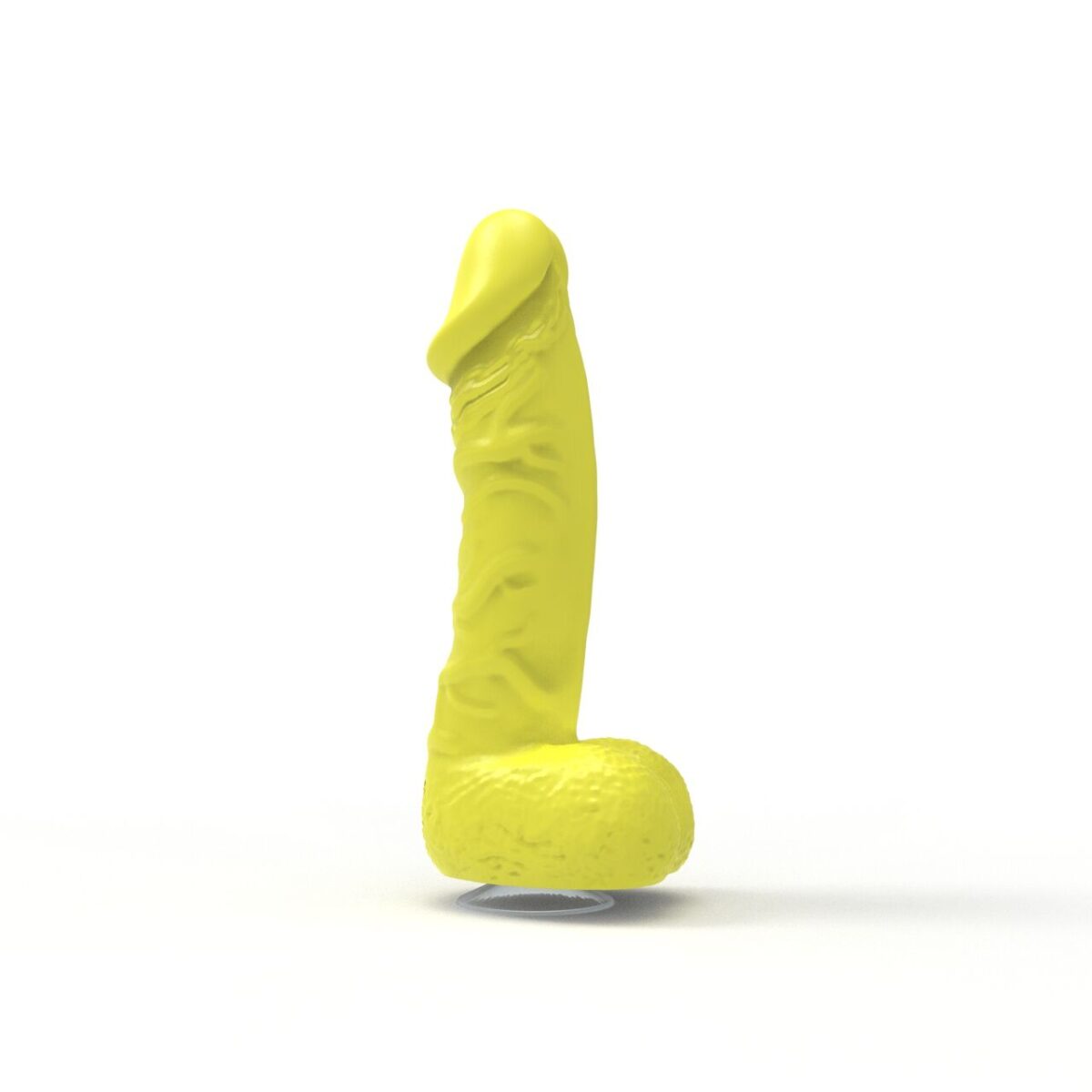 Крафтове мило-член із присоскою Pure Bliss BIG Yellow, натуральне - Зображення 1