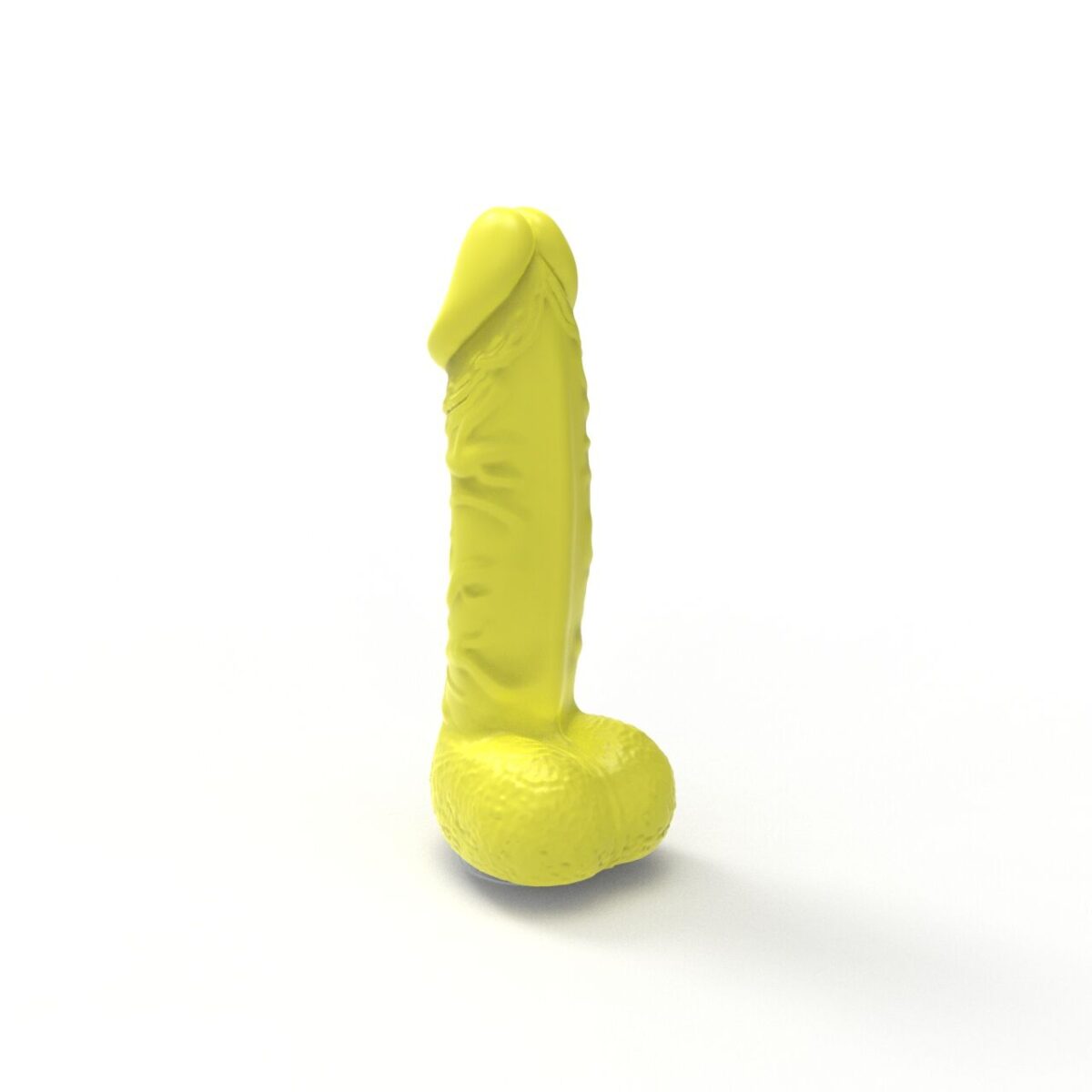 Крафтове мило-член із присоскою Pure Bliss BIG Yellow, натуральне - Зображення 3