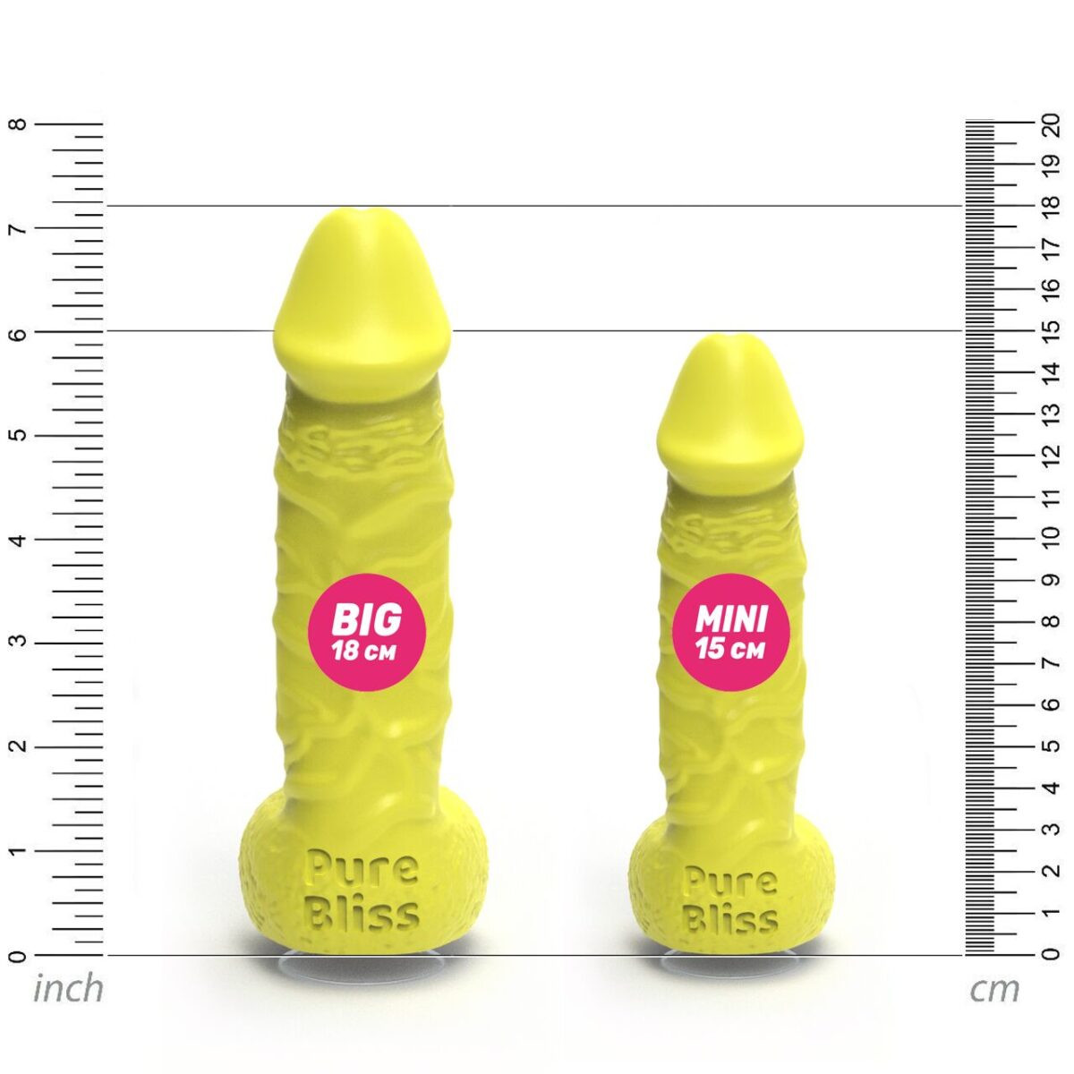 Крафтове мило-член із присоскою Pure Bliss BIG Yellow, натуральне - Зображення 5