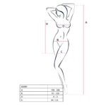 Бодістокінг-сукня Passion BS089 white, міні, плетіння у вигляді павутини - Зображення 5