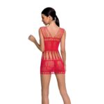 Бодістокінг мінісукня з метеликами Passion BS090 One Size red - Зображення 2