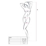 Бодістокінг у дуже велику сітку Passion BS091 red, з доступом - Зображення 3