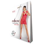 Бодістокінг-сукня з відкритими грудями Passion BS092 red - Зображення 4
